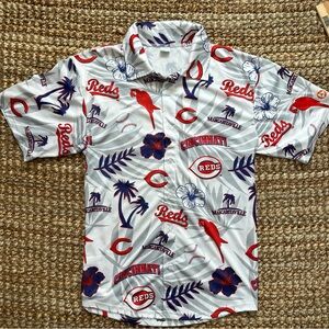 Cincinnati Reds Margaritaville Hawaiian Style Shirt Giveaway Men's Medium